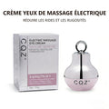 CQZ Crème pour les Yeux à Massage Électrique, Crème Réparatrice Anti-Rides pour Ridules, Cernes et Contour des Yeux,-50g